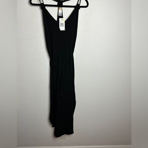 L*Space Nicola Cover Up Black Poolside Dress Women Small V-Plunge New with tags